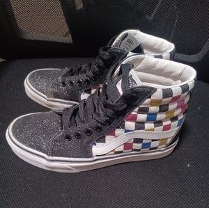 Vans checkered hi-top
